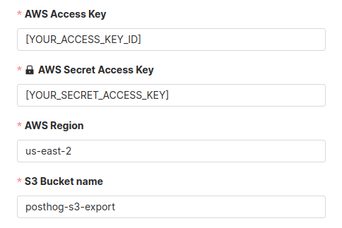 showing our newly created api key and secret key